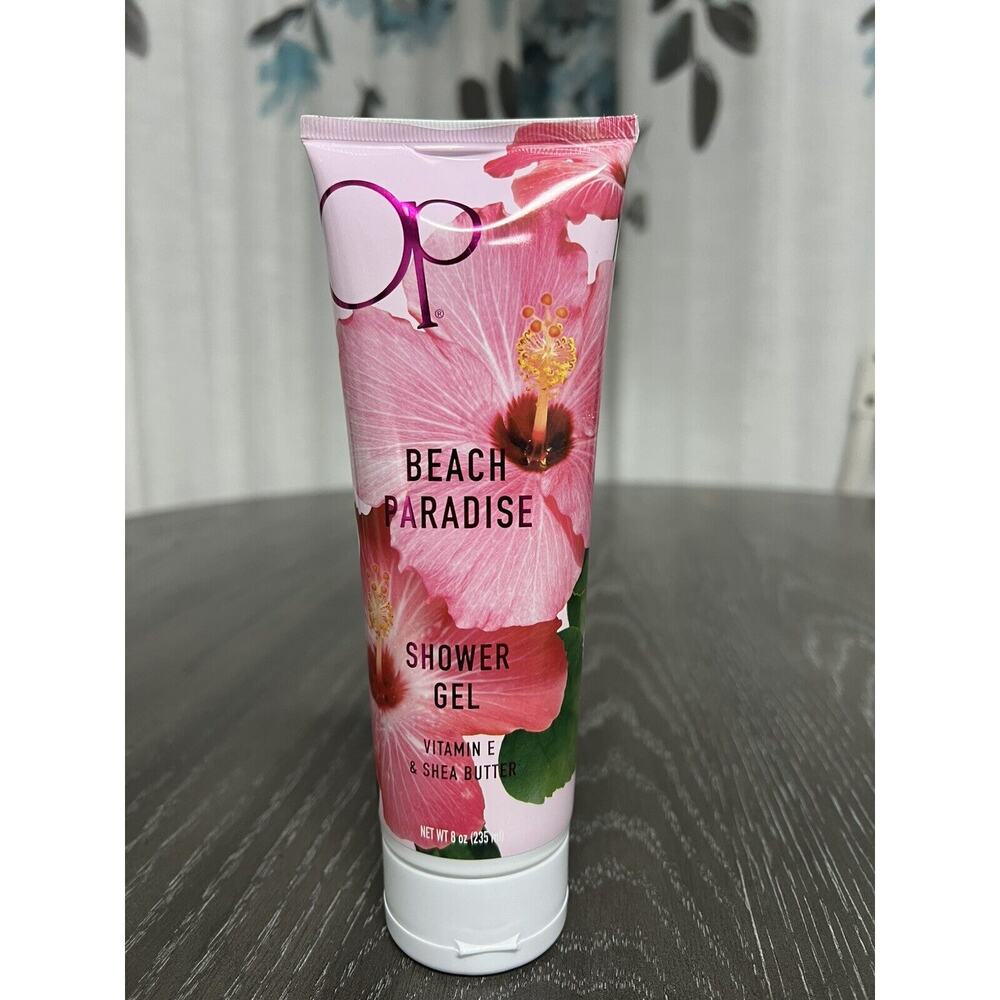 OP Ocean Pacific Beach Paradise Shower Gel Vitamin E Shea Butter 8 oz 235 ml New
